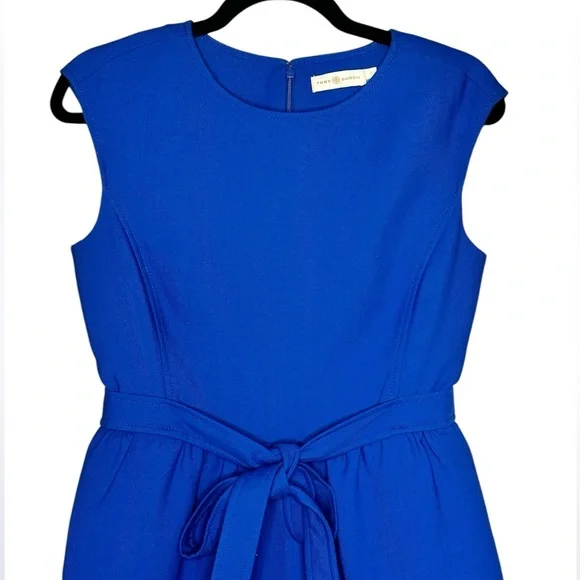TORY BURCH Jane Dress in Blue Dahlia Size 2 - Picture 4 of 8